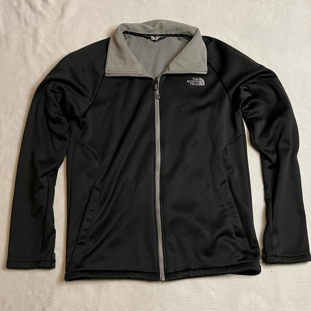The North Face full zip black / gray jacket, mens Small